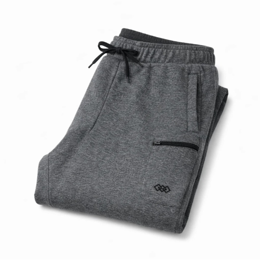 Leg3nd Gray Solid Patch Pocket Joggers Size L NWT - image 2